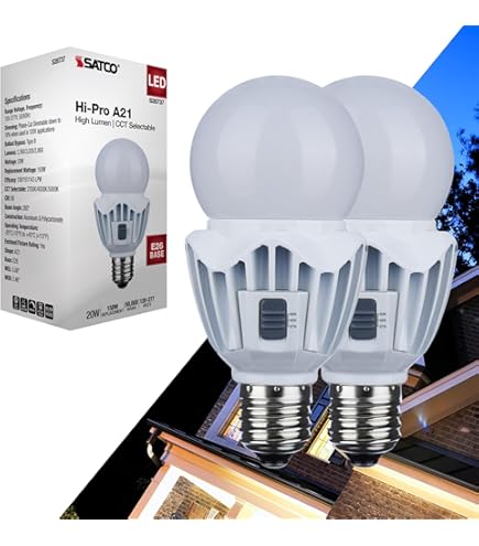 Satco S8737 Hi-Pro 20-Watt LED A21 Light Bulb, 120-277 Volts Satco S8737 Hi-Pro 20-Watt LED A21 Light Bulb, 120-277 Volts